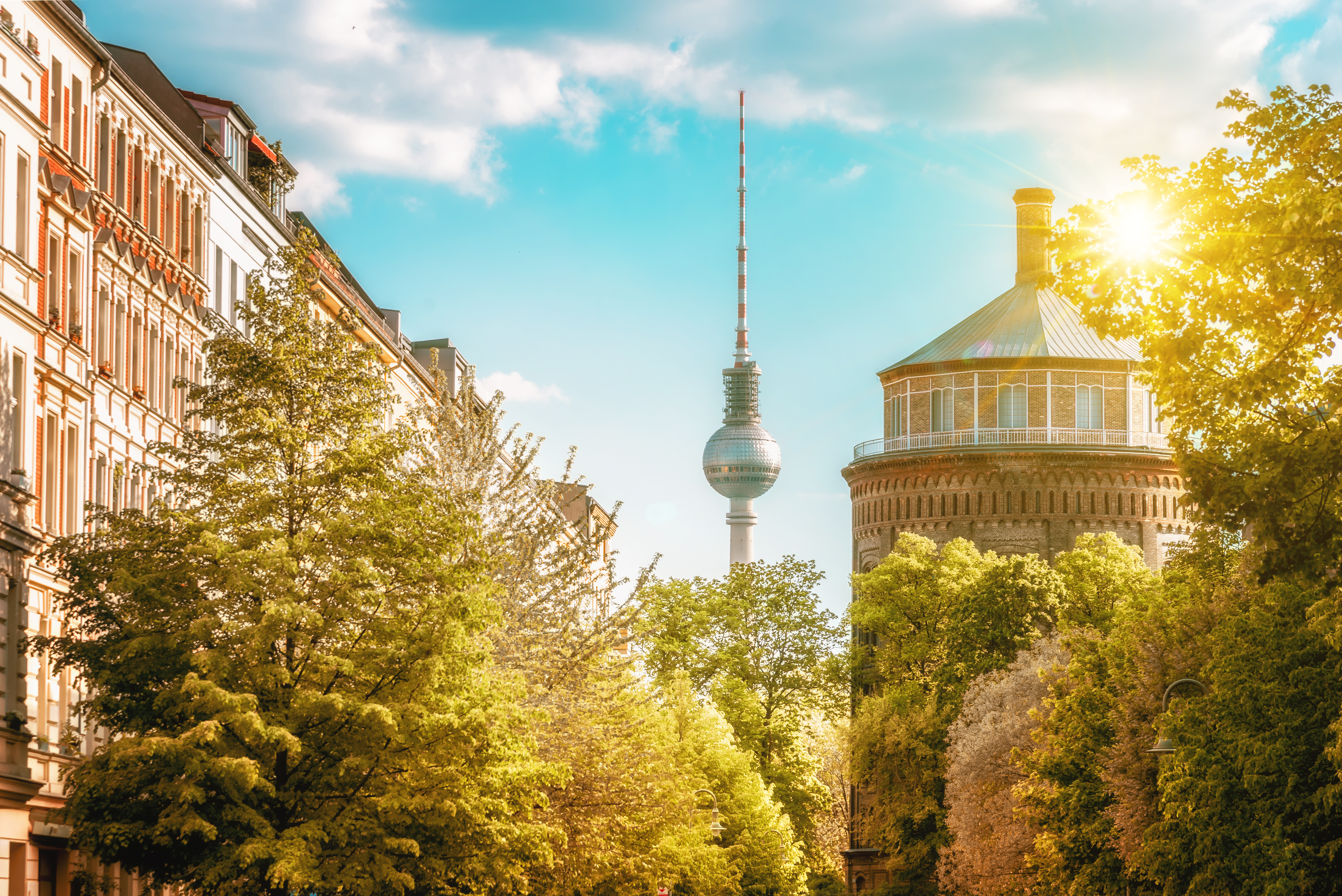 Panoramabild von Berlin mit dem Fernsehturm im Hintergrund golero via Getty Images