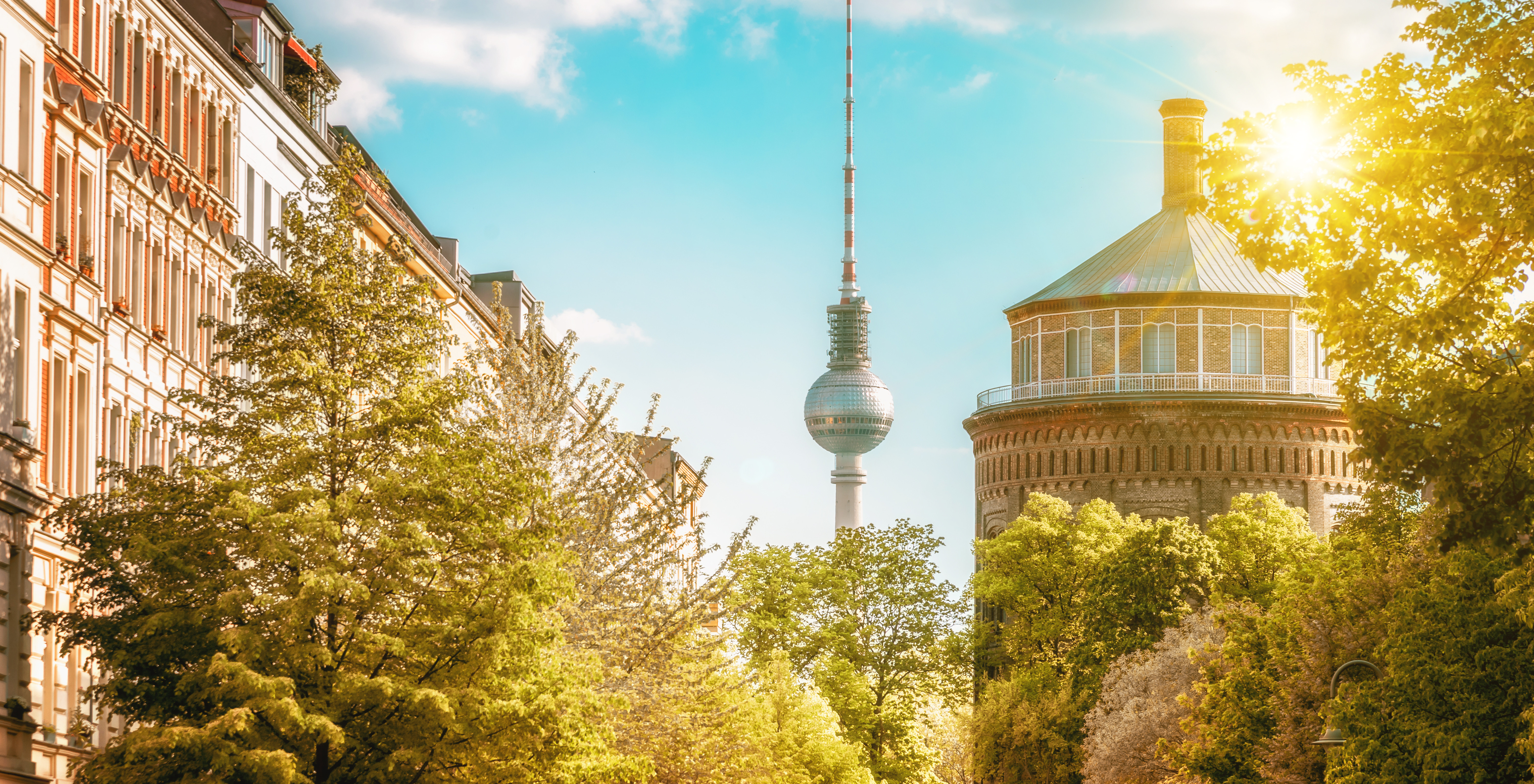 Panoramabild von Berlin mit dem Fernsehturm im Hintergrund golero via Getty Images